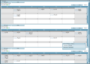 multi charts transits calendar