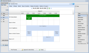 election search week view